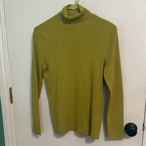 Chico's Olive Green Turtleneck Sweater size 1